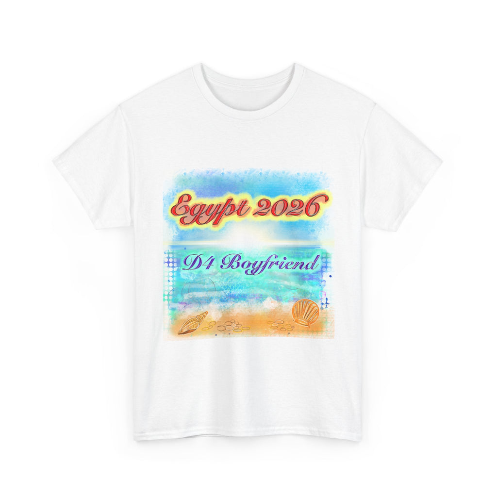 Egypt 2026 Beach Vacation Tee — 'DJ Boyfriend 4 Retro Seaside Graphic T-Shirt