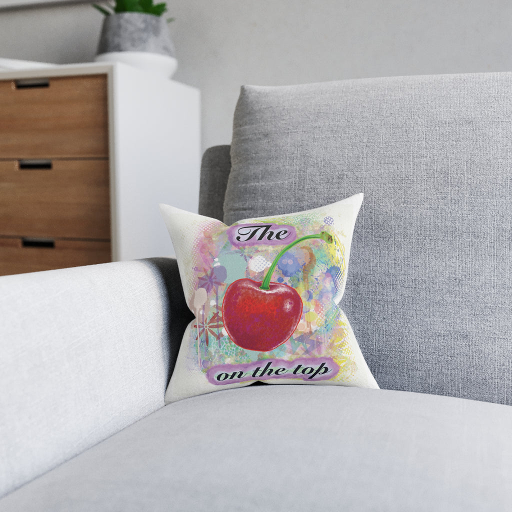 Cherry on the Top Decorative Square Cushion