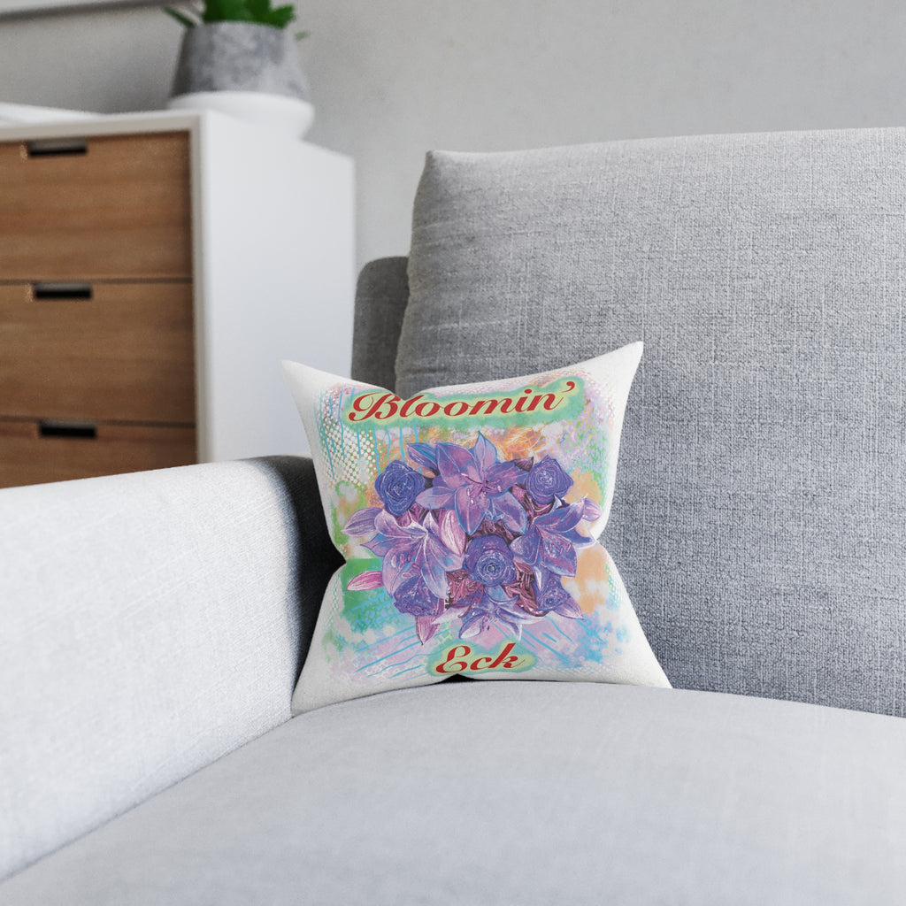 Bloomin' Eck Floral Square Cushion