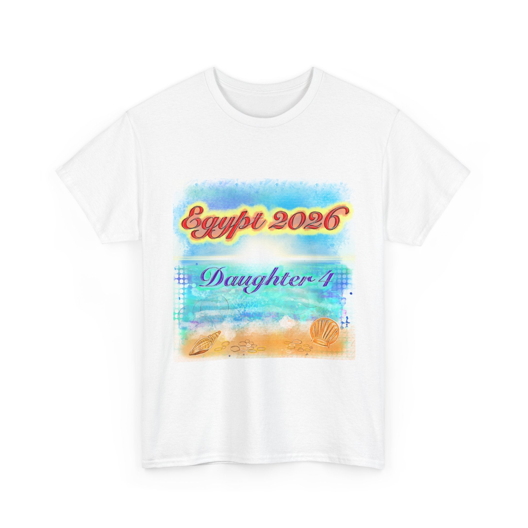 Egypt 2026 Beach Vacation T‑Shirt — Daughter 1 Souvenir Tee