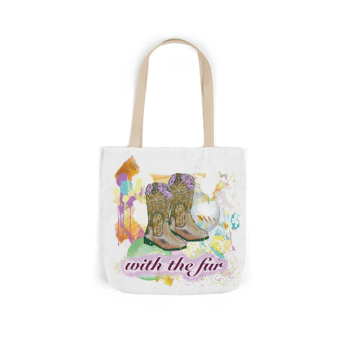 "Boots with the fur"- Canvas Tote