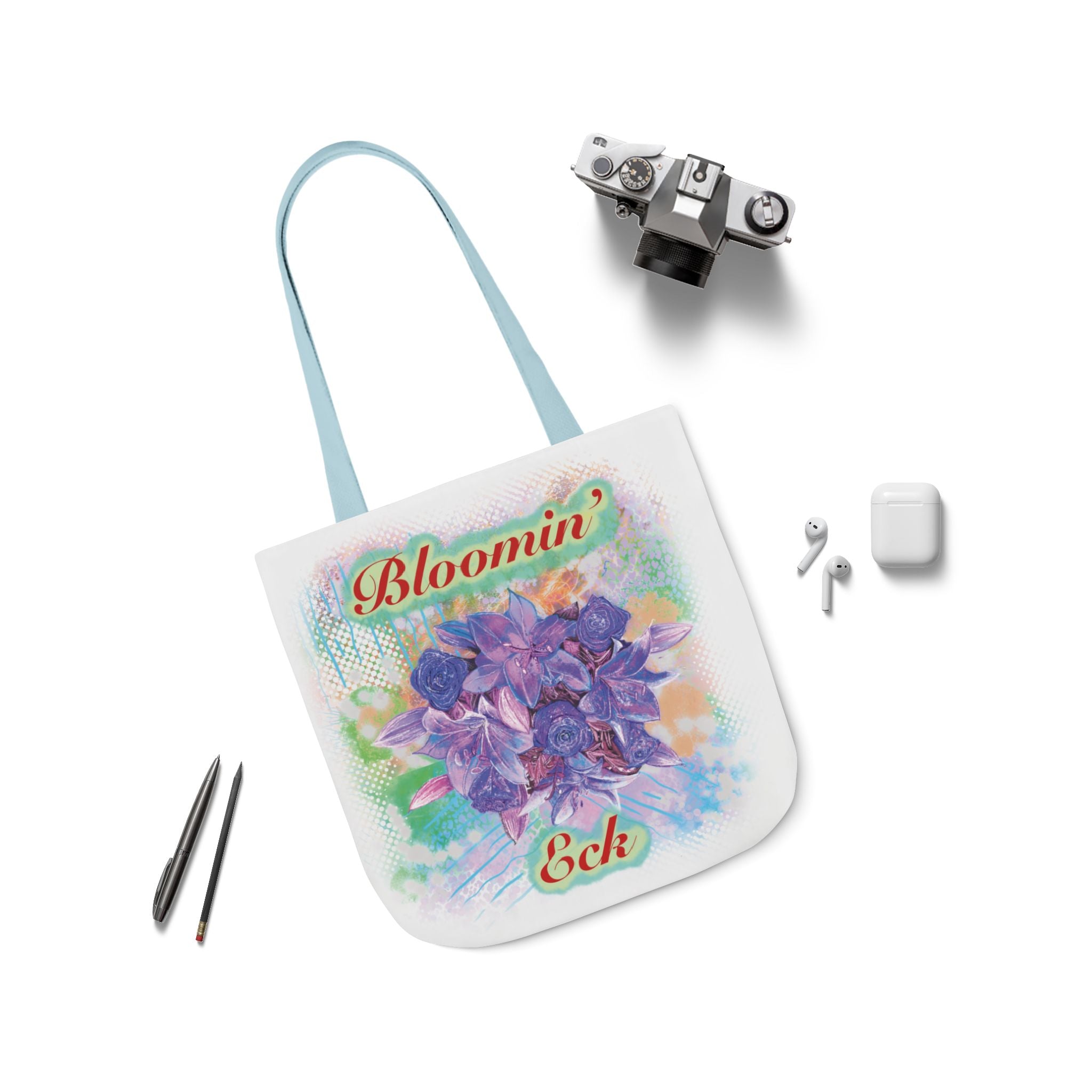'Bloomin' Eck'  Floral Canvas Tote