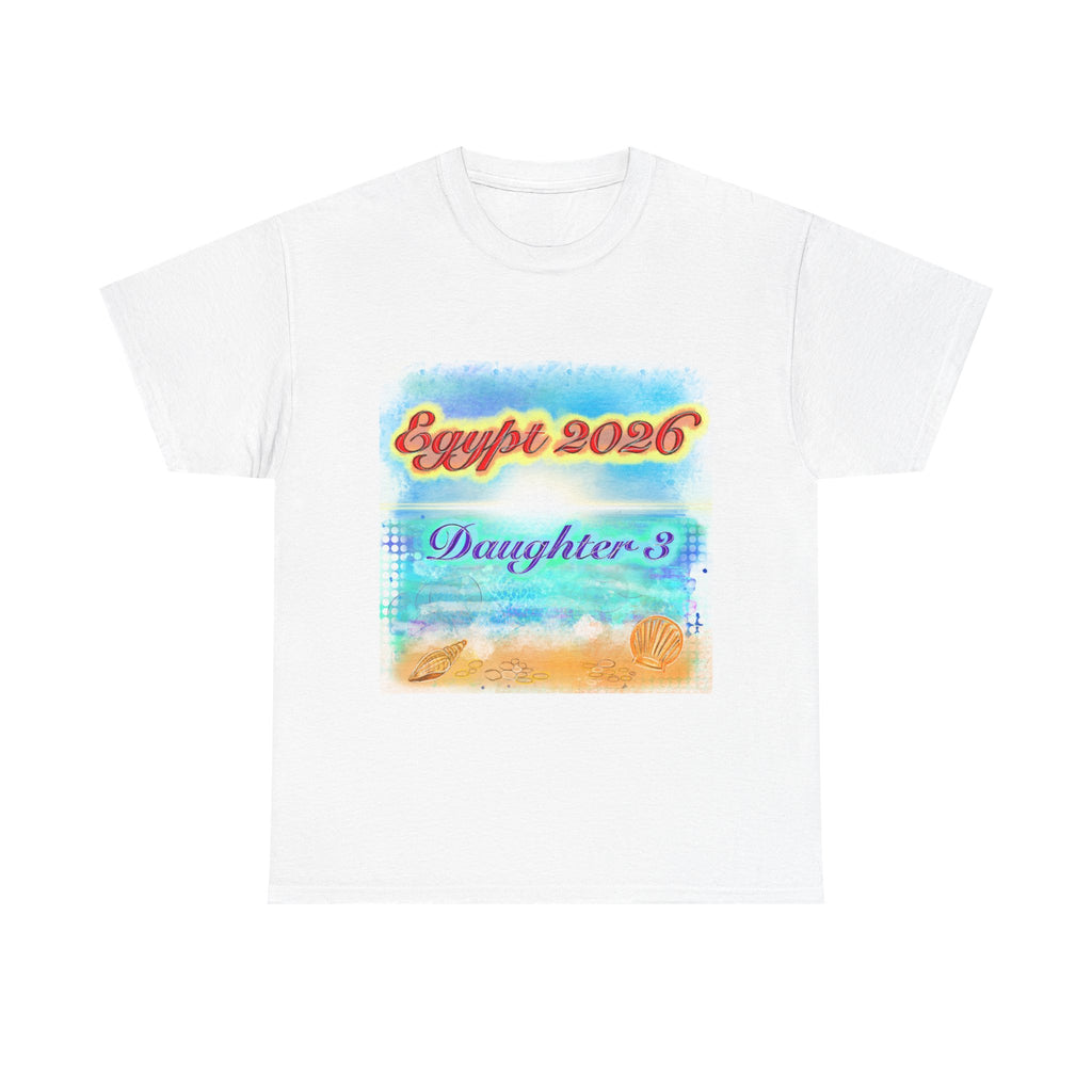 Egypt 2026 Beach Tee – Daughter 3 Vacation Souvenir T-Shirt