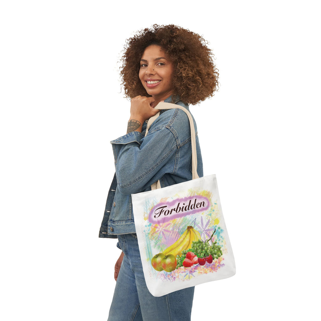 'Forbidden' Fruit Canvas Tote