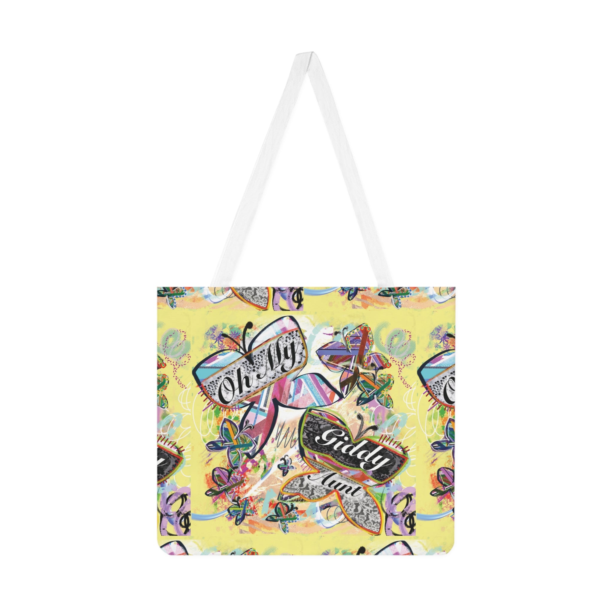 "Oh My Giddy Aunt" All-Over Print- Shoulder Tote