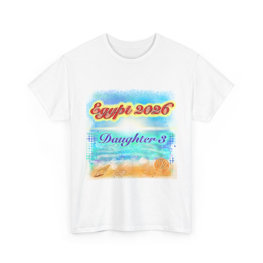 Egypt 2026 Beach Tee – Daughter 3 Vacation Souvenir T-Shirt