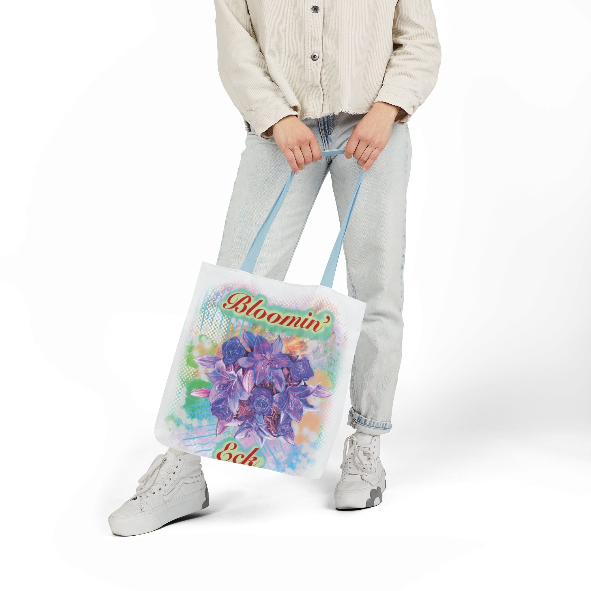 'Bloomin' Eck'  Floral Canvas Tote