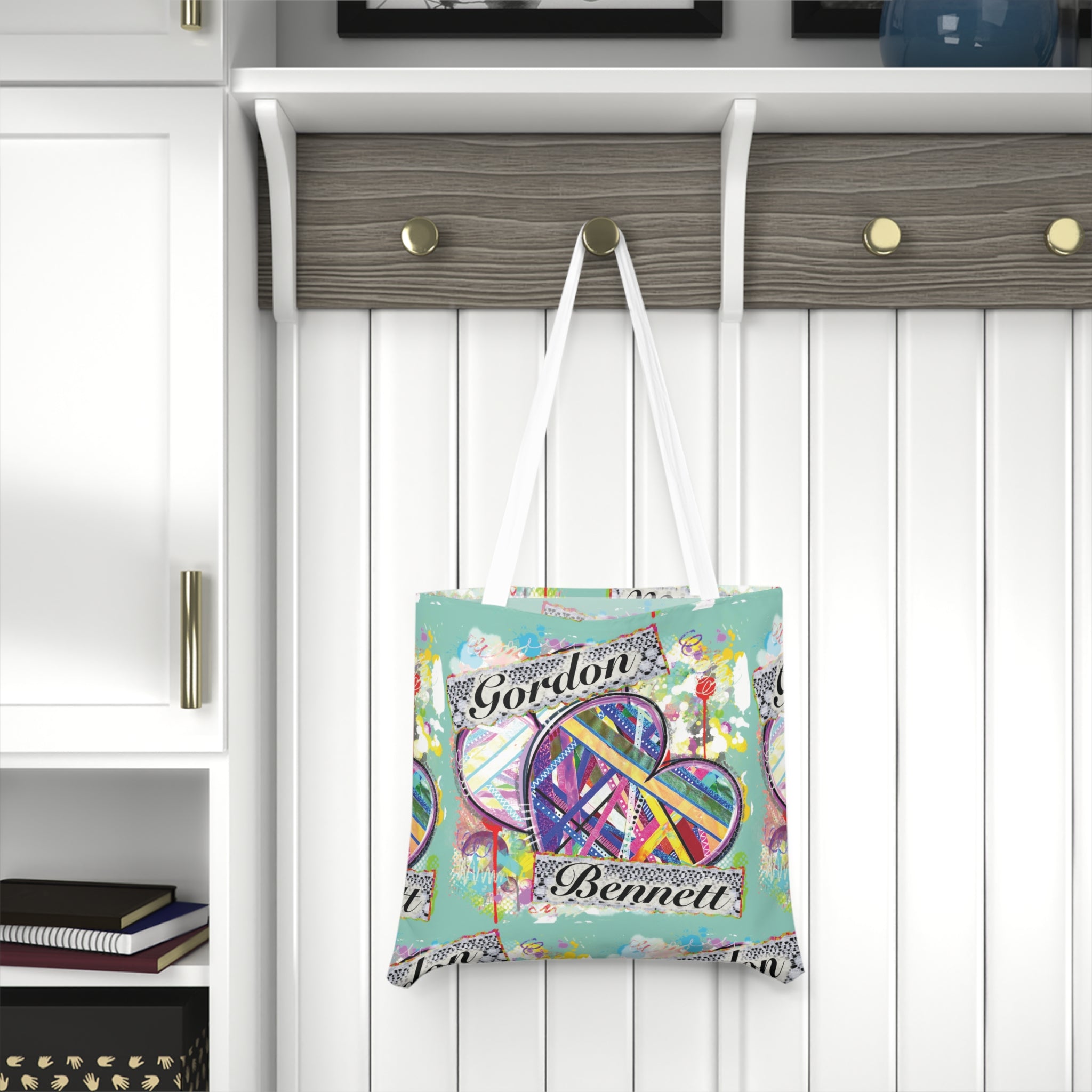 "Gordon Bennett" All-over print- Shoulder Tote