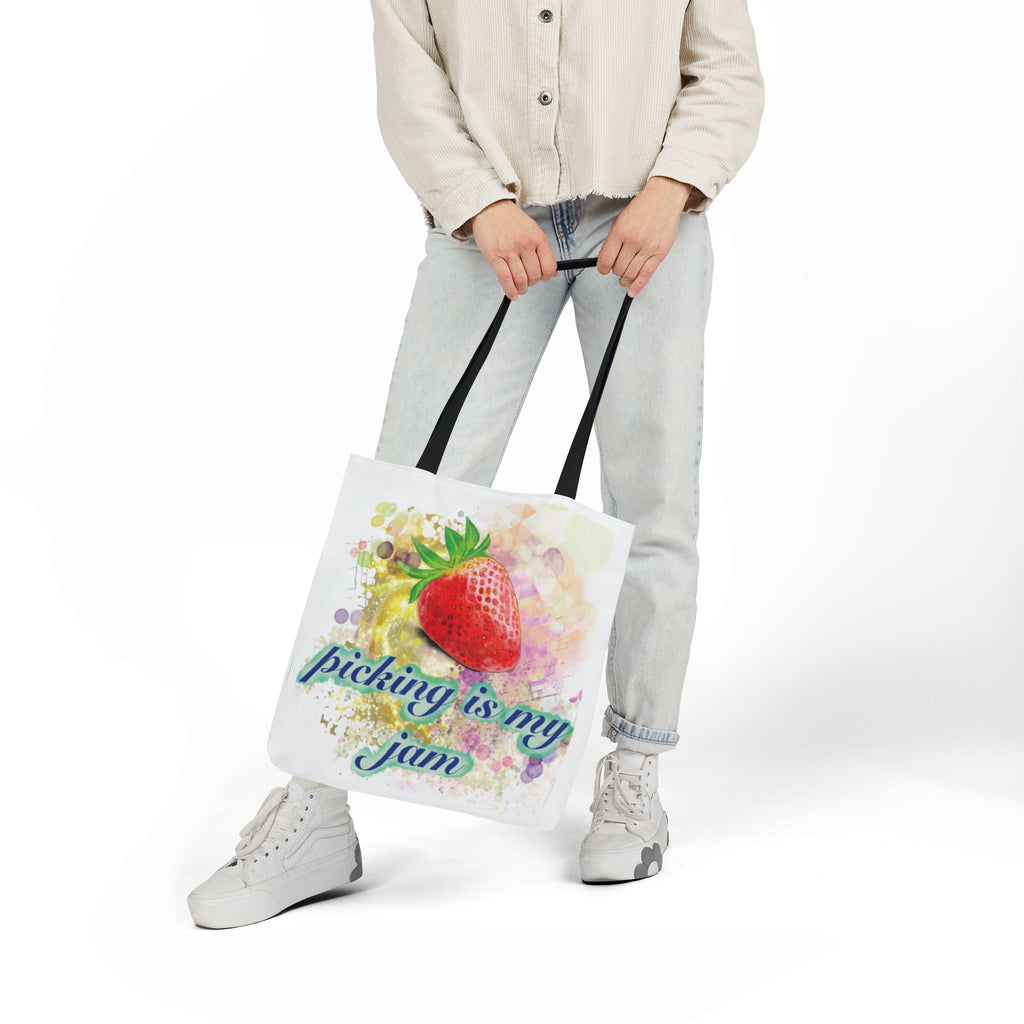 ‘Strawberry Picking Is My Jam’ -Canvas Tote