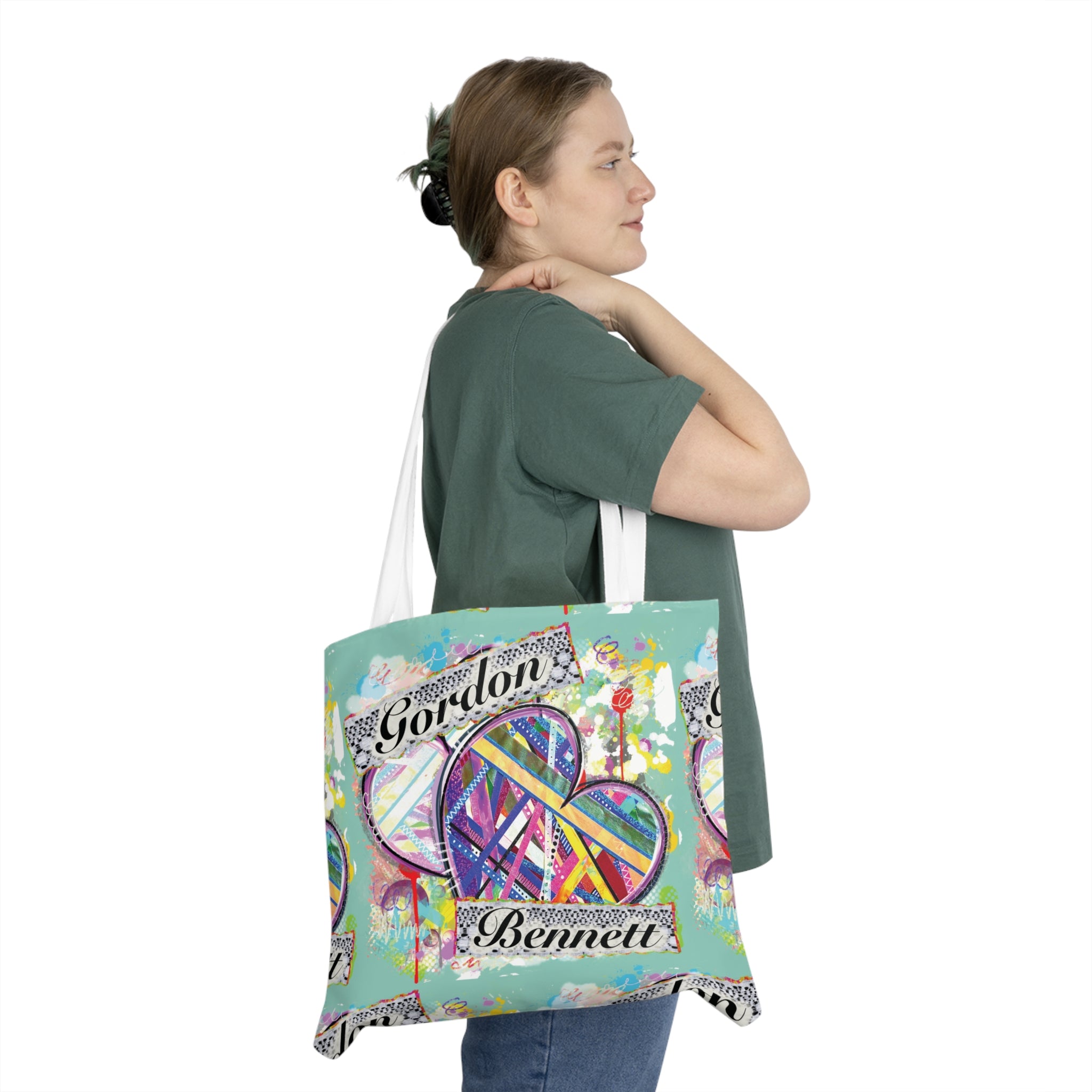 "Gordon Bennett" All-over print- Shoulder Tote