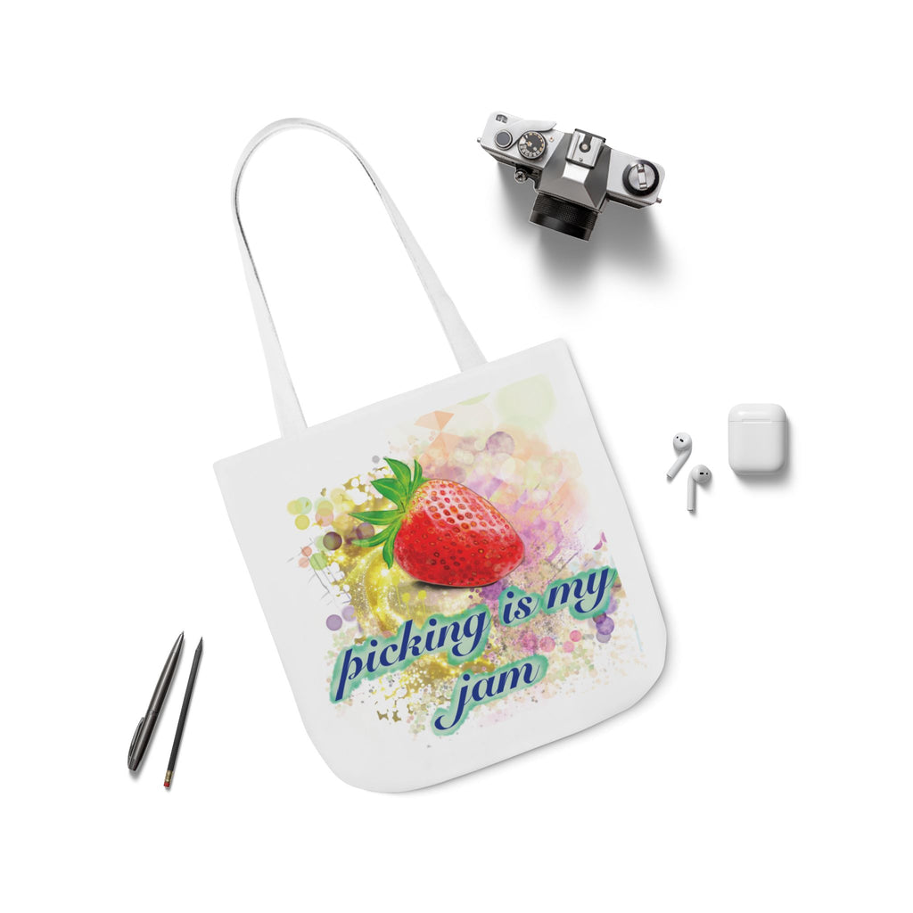‘Strawberry Picking Is My Jam’ -Canvas Tote