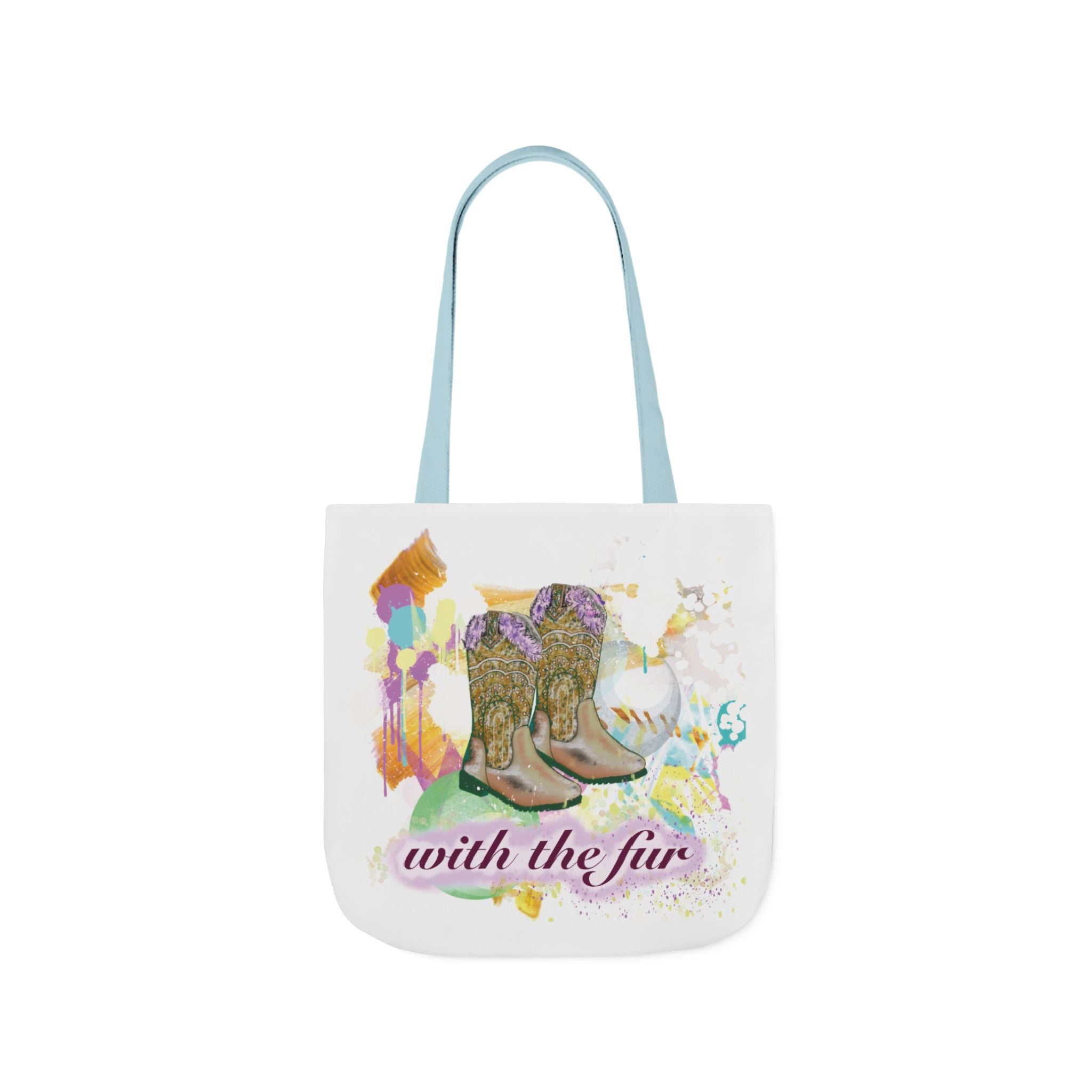 "Boots with the fur"- Canvas Tote
