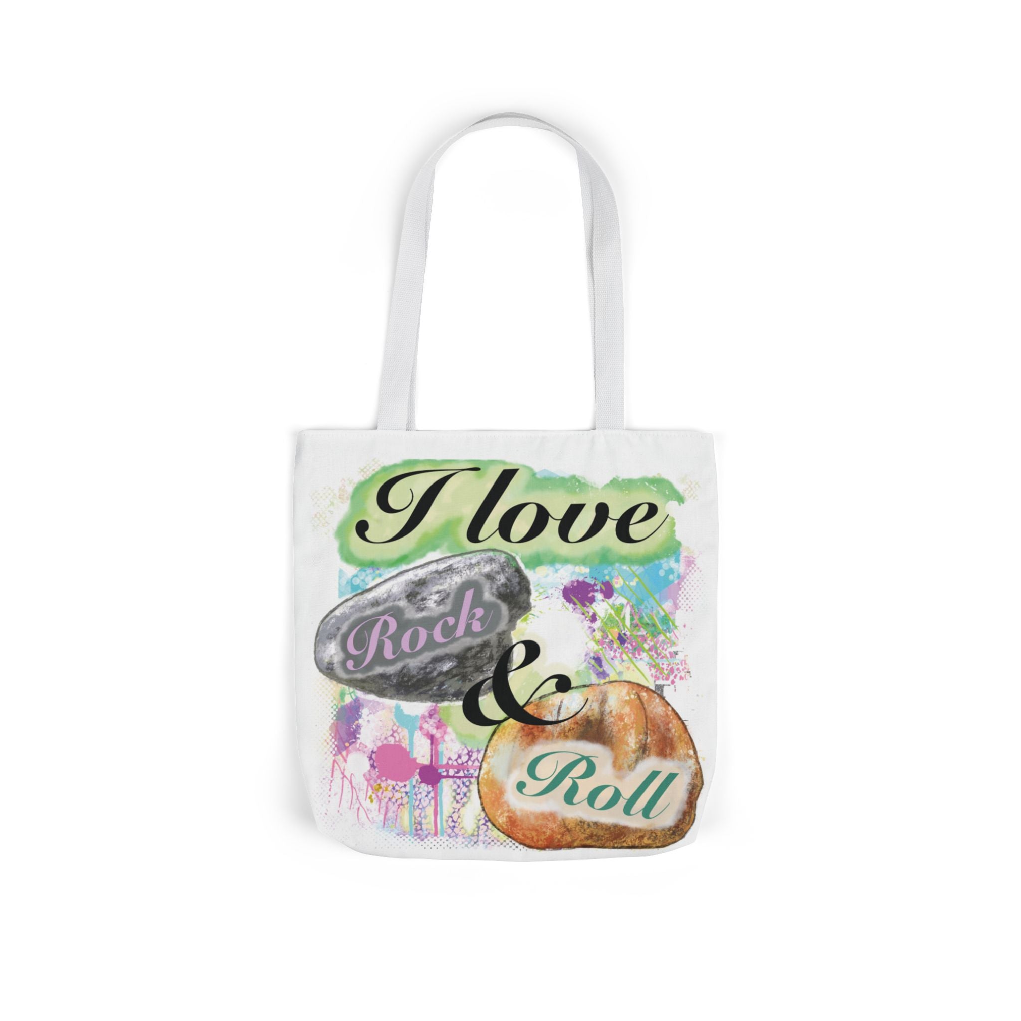 'I Love Rock & Roll'- Canvas Tote