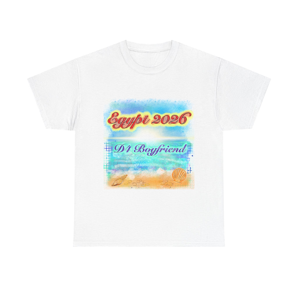 Egypt 2026 Beach Vacation Tee — 'DJ Boyfriend 4 Retro Seaside Graphic T-Shirt