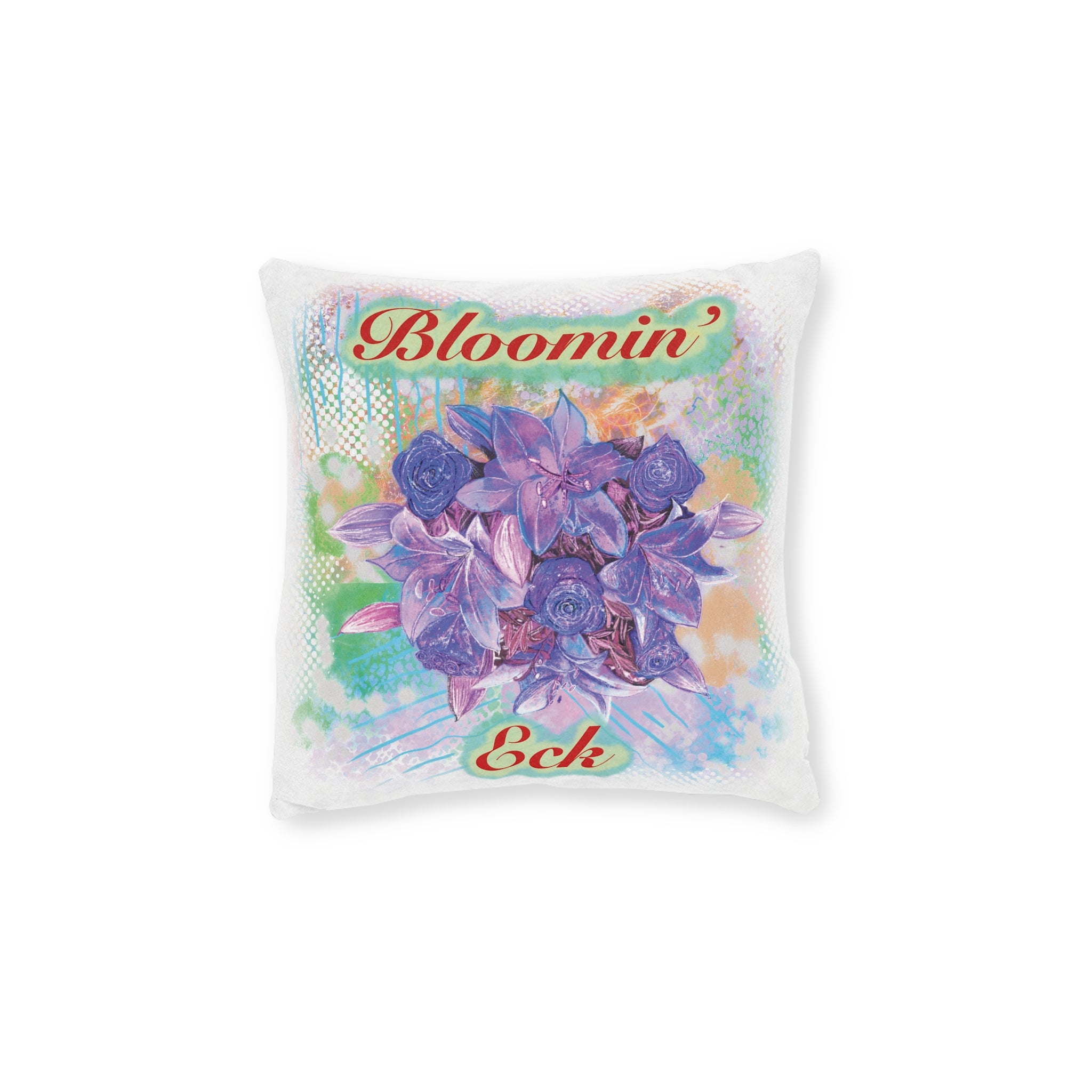 Bloomin' Eck Floral Square Cushion