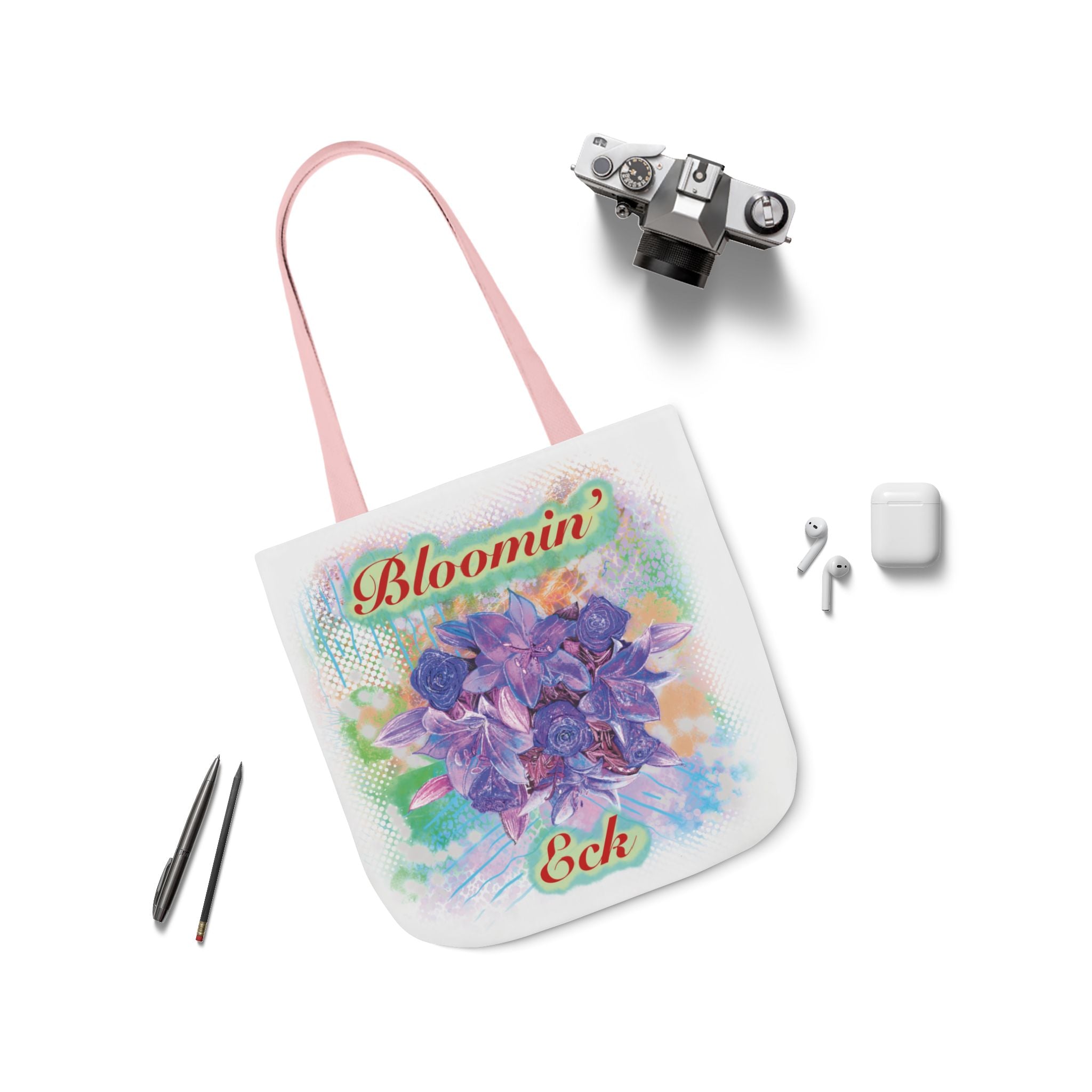 'Bloomin' Eck'  Floral Canvas Tote