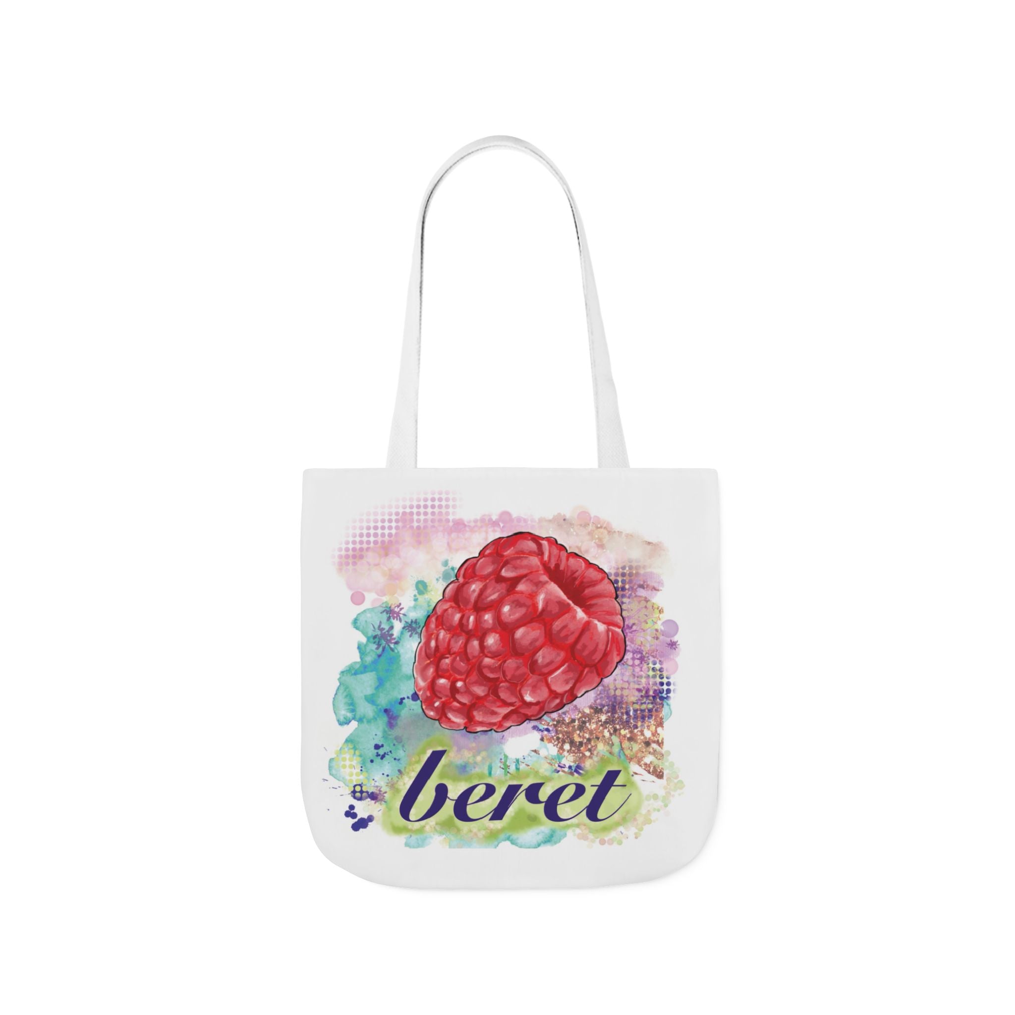 'Raspberry Beret'- Canvas Tote