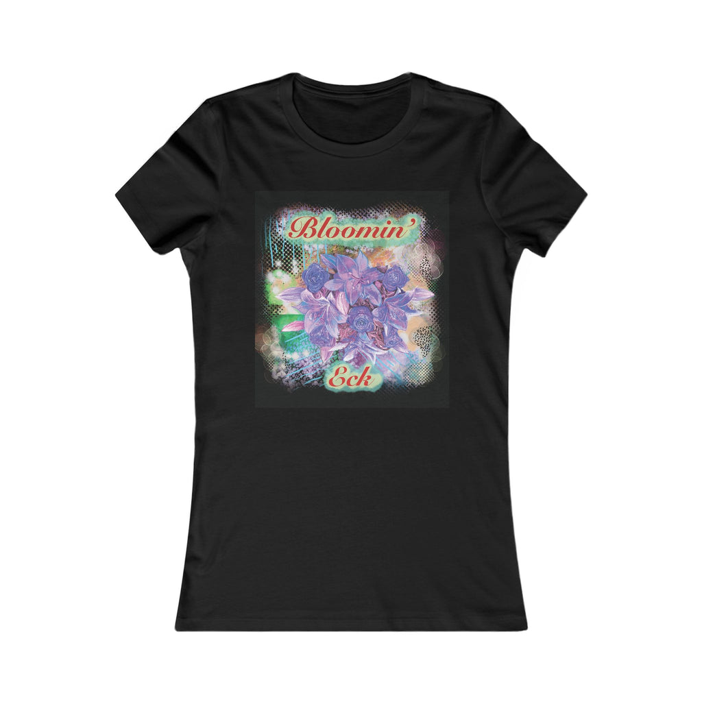’Bloomin' Eck’ Black Floral Women's Tee