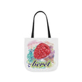 'Raspberry Beret'- Canvas Tote