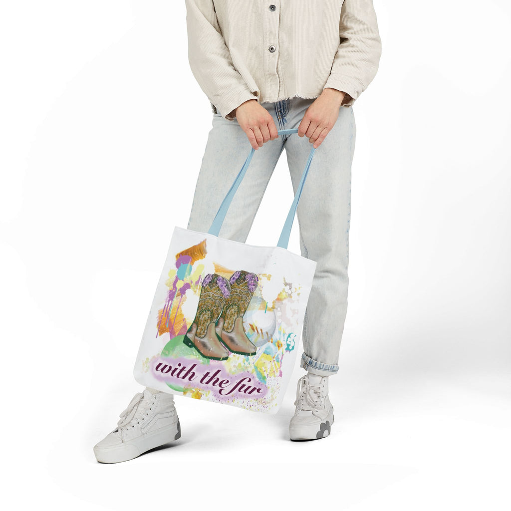 "Boots with the fur"- Canvas Tote