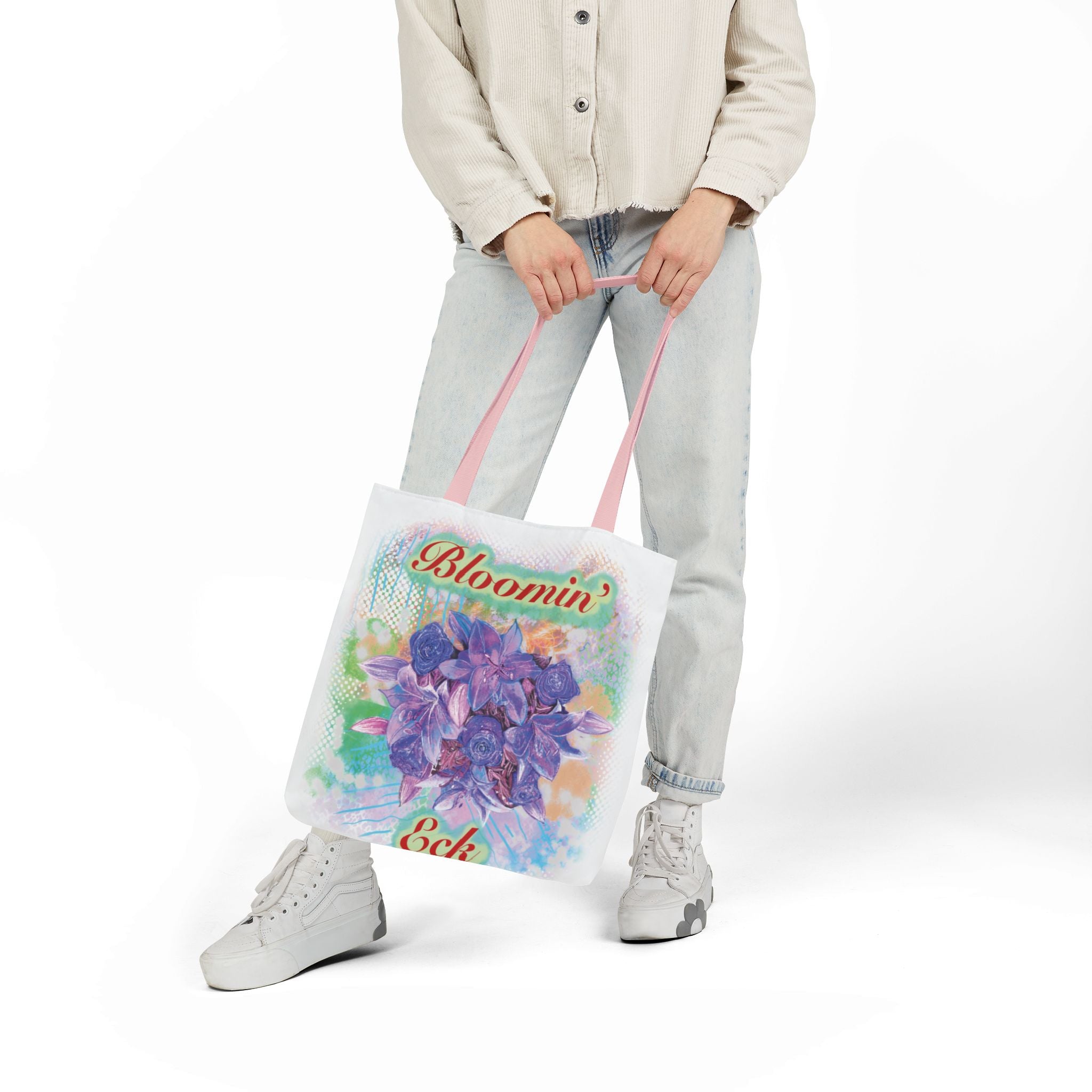 'Bloomin' Eck'  Floral Canvas Tote