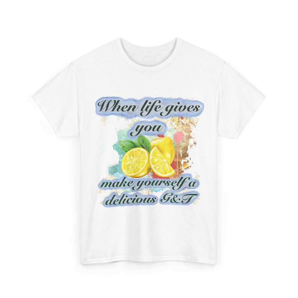 ‘When life gives you lemons, make yourself a Delicious G and T’-Lemon Graphic Tee