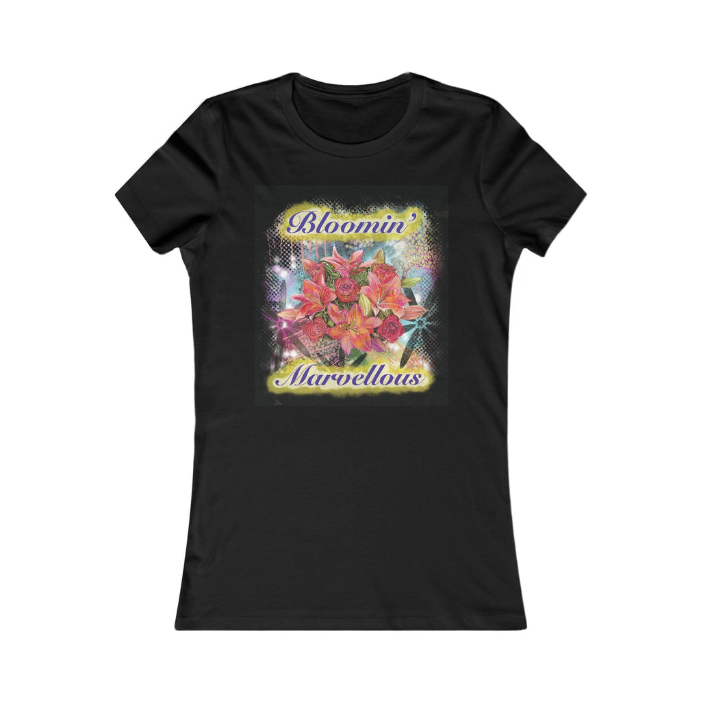 Bloomin' Marvellous Black Floral Women's Tee