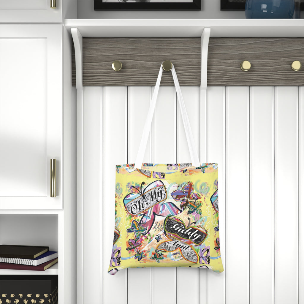 "Oh My Giddy Aunt" All-Over Print- Shoulder Tote